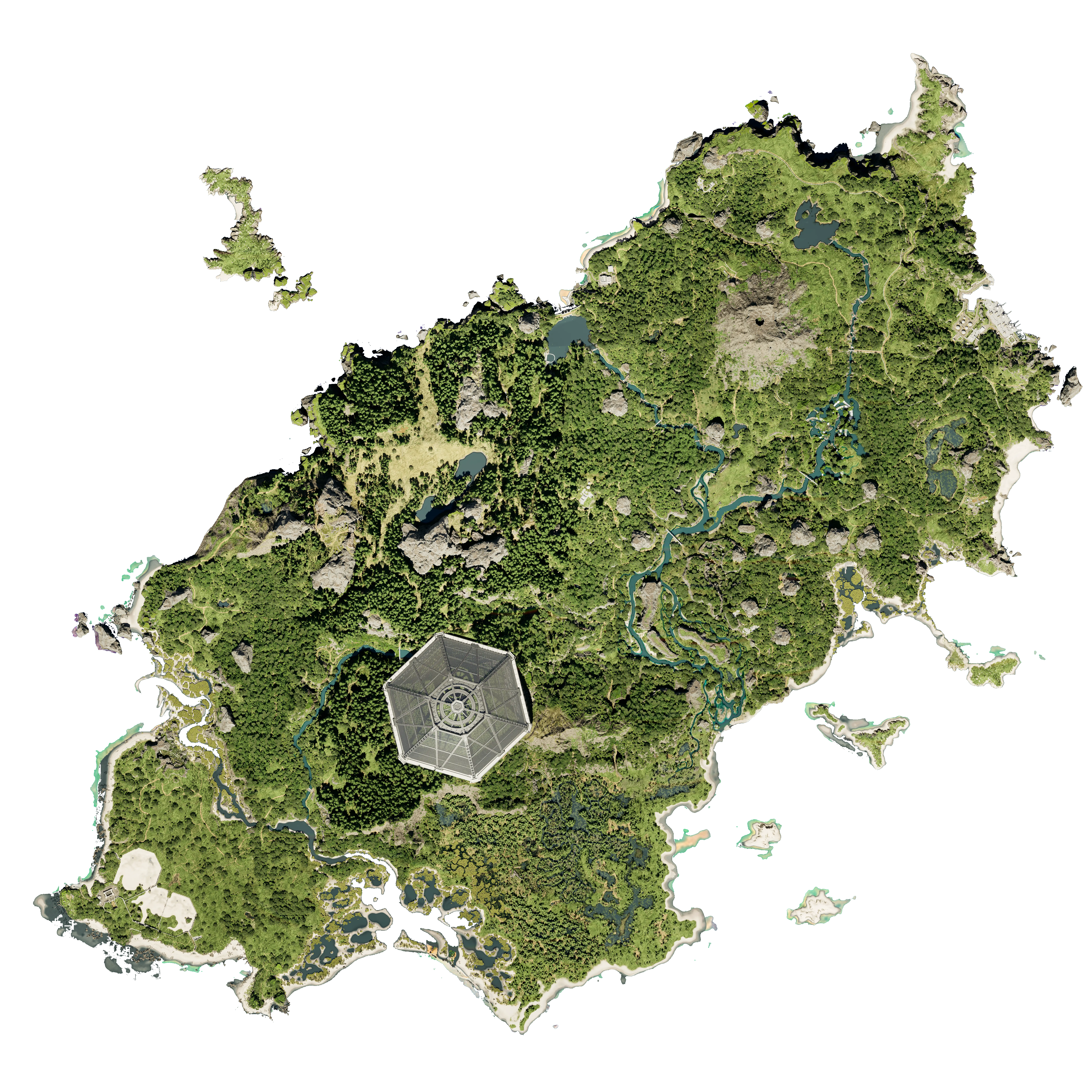 The Isle Evrima Gateway map